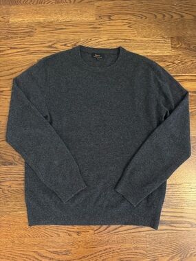 Quince Men's Crewneck Sweater - Dark Charcoal